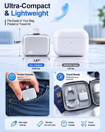 SafeMobile Smart USB-C Charging Auto Disconnect Adapter