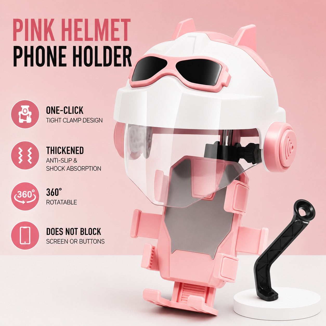 SafeMobile™ 360° Secure Bike & Scooter Mobile Holder